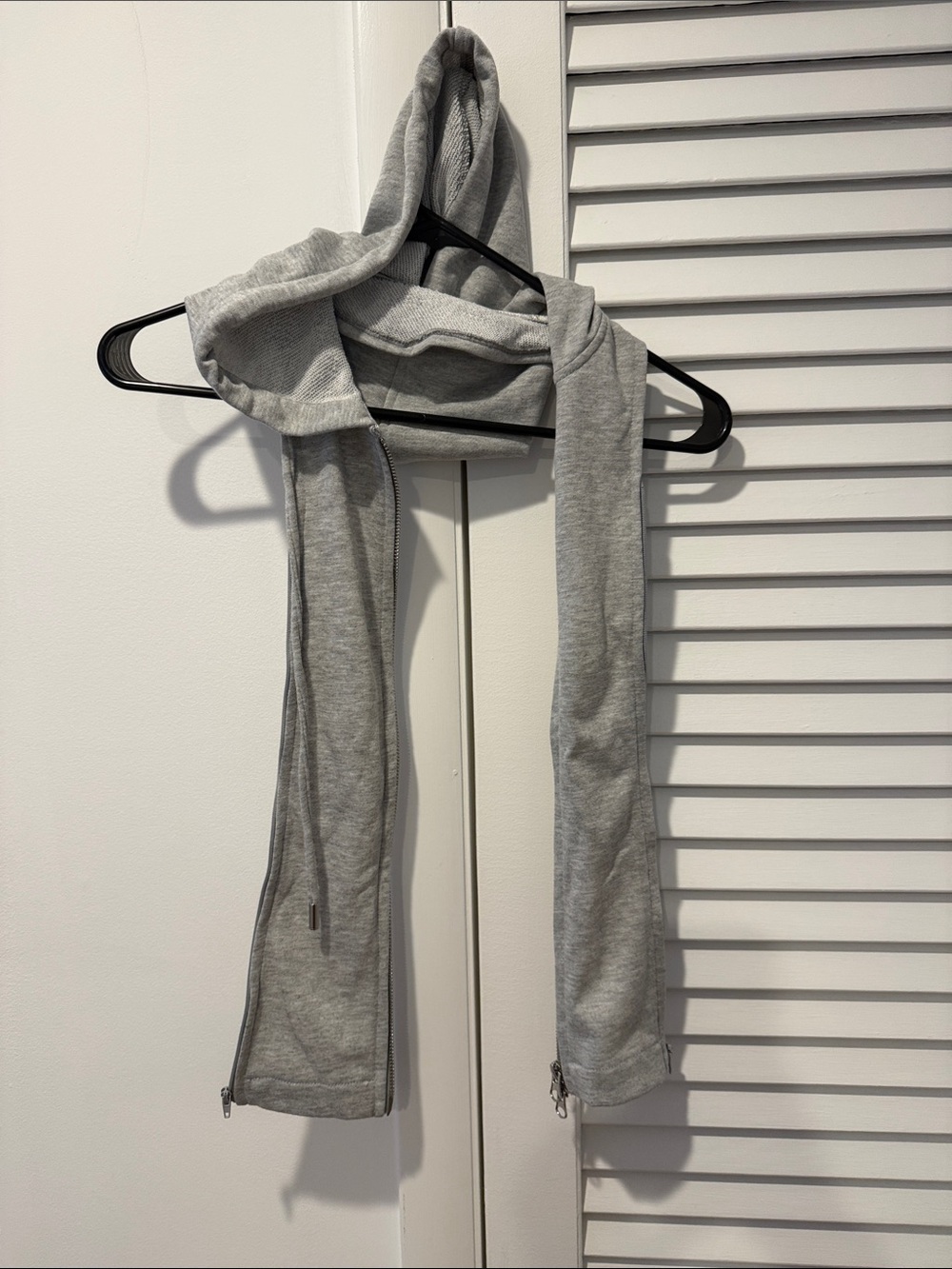 Central Park West Light Gray Hooded Zip Dickie